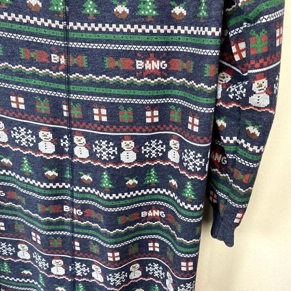 TU Winter Fair Isle One Piece Pajamas 12Y